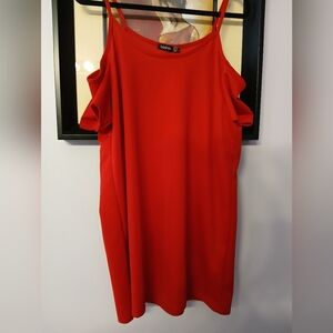 SHEIN COOL SHOULDER MIDI DRESS